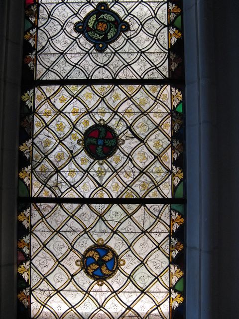 photo of stained glass window - The Cloisters, NYC