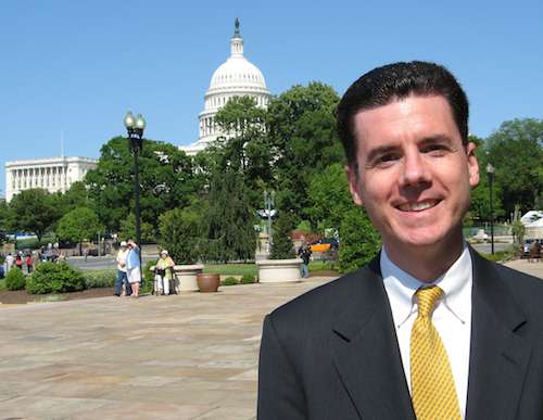 photo of John Hunter with the US Capital in the Background