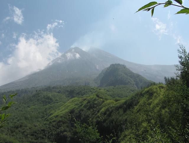 photo of Mount Merapi in Indonesia