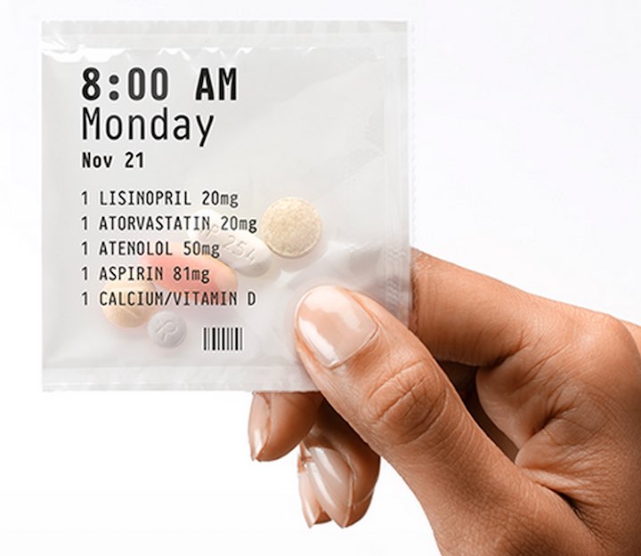 prescription pills packaged together