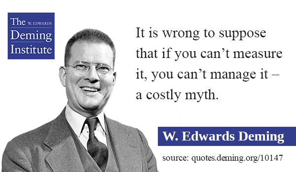 image of quote - It is wrong to suppose that if you can't measure it, you can't manage it - a costly myth.