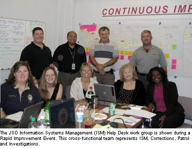 photo of Jacksonville Sheriff Office Lean Team